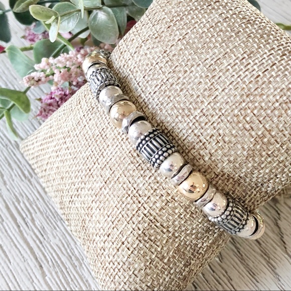 SILPADA Silver & Gold Two-Tone Bracelet B1223 - Picture 5 of 7